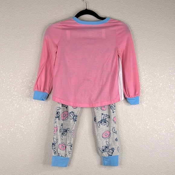 Disney Girl's Stitch 2 Piece Comfy Cozy Pajama Set Top and Pants Size 6/6X - Picture 4 of 6